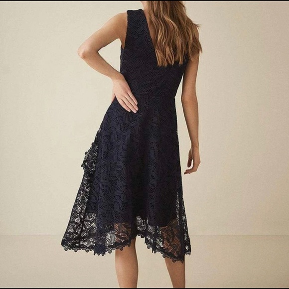 Reiss Rayna Wrap Front Dress - Picture 3 of 9